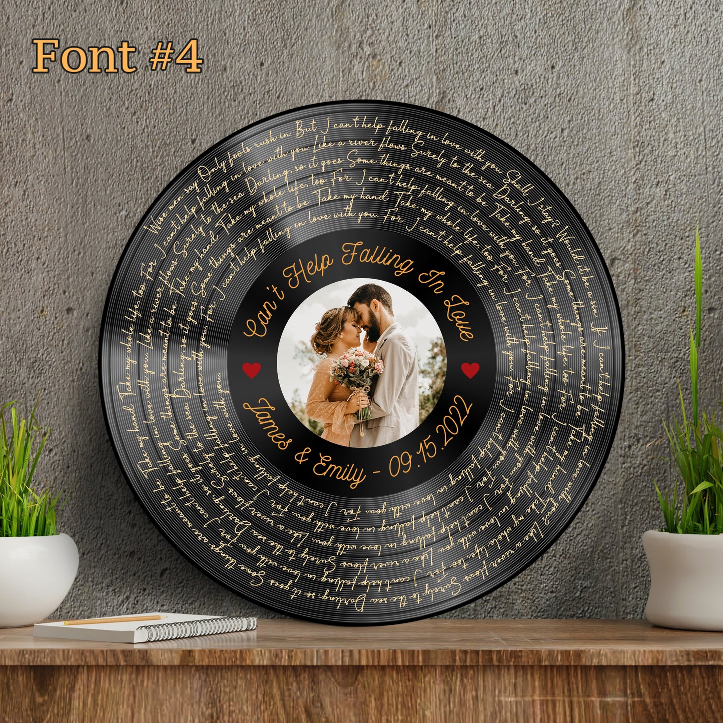 Personalized Gifts For Vinyl Record Lovers, Meaningful Song Print, Mr & Mrs Framed Lyrics Print, Any Song, Any Artist, Valentines Day Gift